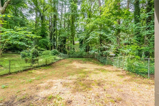 4669 Birch Ridge Trl, Stone Mountain, GA 30083 - fenced backyard with a wooded view