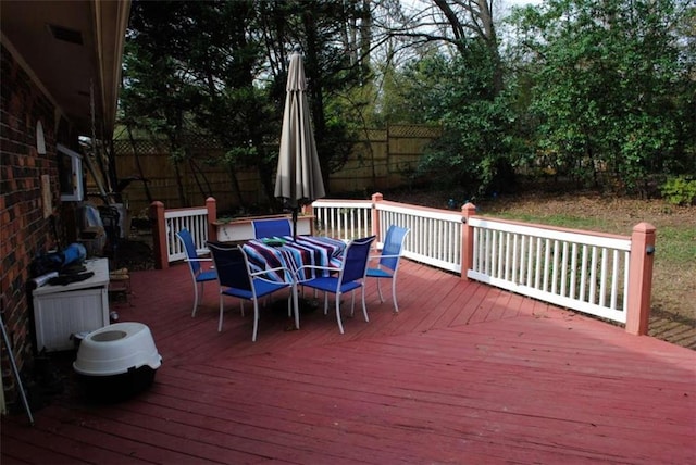 view of deck