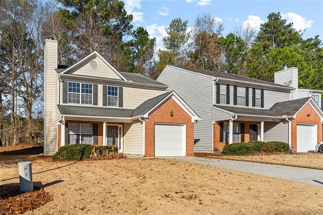 front facade featuring a garage