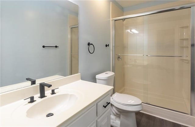 5150 Rockford Ln, Stockbridge, GA 30281 - full bath with a shower stall, vanity, and toilet