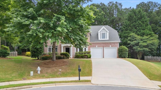 2934 Mill Grove Ter, Dacula, GA 30019 - view of property hidden behind natural elements featuring brick siding, concrete driveway, and a garage