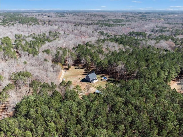 aerial view with a view of trees