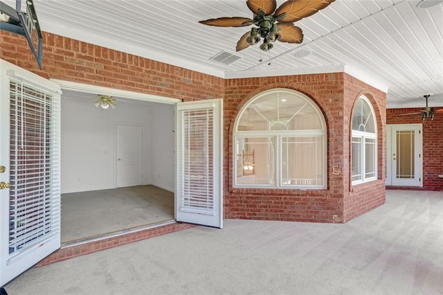 3030 Berry Rd, Loganville, GA 30052 - view of patio / terrace featuring a ceiling fan