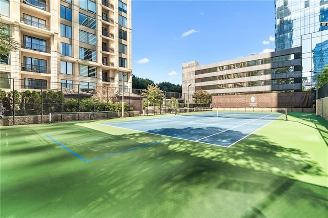 view of tennis court