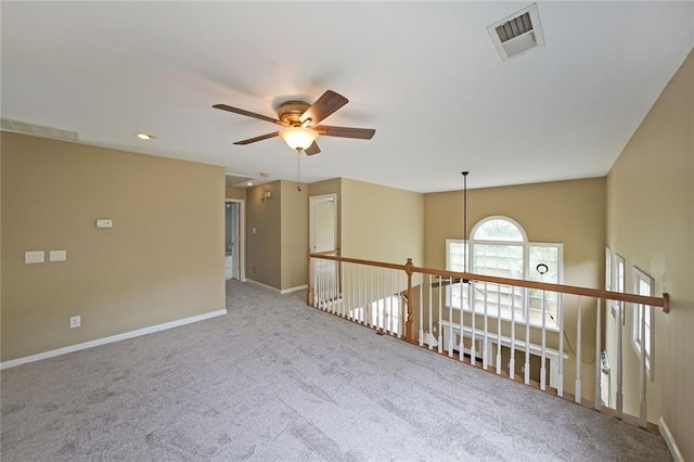2747 Harper Woods Dr, Marietta, GA 30062 - spare room with a ceiling fan, carpet flooring, and baseboards