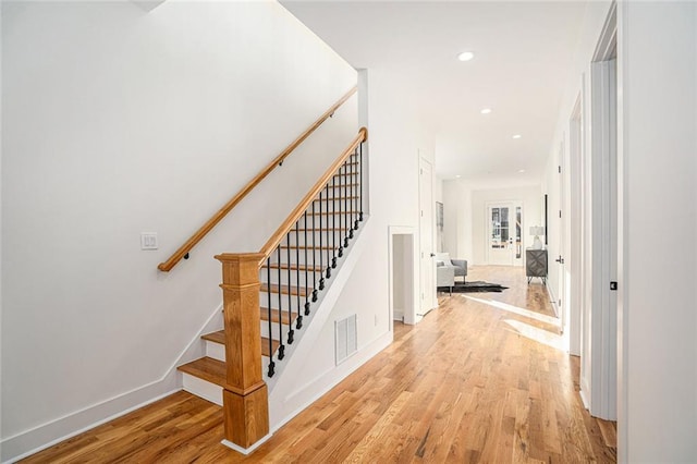 interior space with wood-type flooring