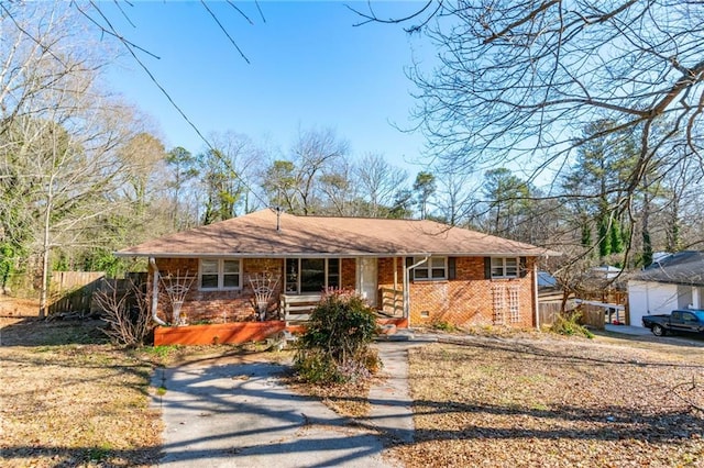 view of ranch-style house