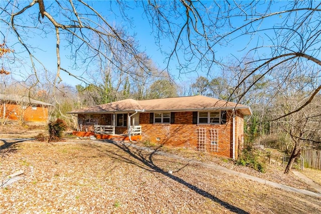 view of front of home with covered porch