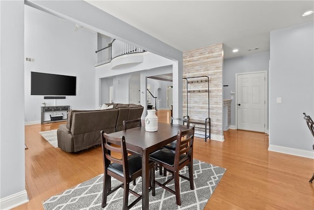 dining room featuring hardwood / wood-style floors