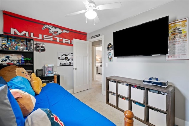 2545 Hickory Level Rd, Villa Rica, GA 30180 - bedroom with carpet flooring and a ceiling fan
