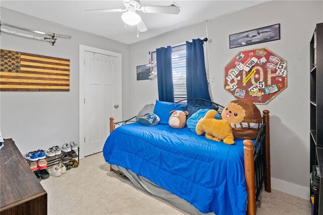 2545 Hickory Level Rd, Villa Rica, GA 30180 - bedroom featuring carpet and ceiling fan