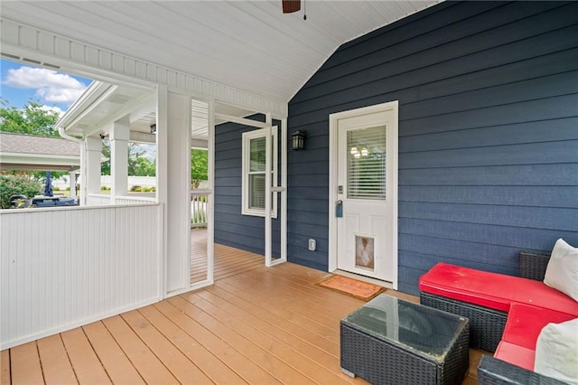 2545 Hickory Level Rd, Villa Rica, GA 30180 - porch featuring a ceiling fan