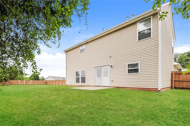 back of house featuring a patio