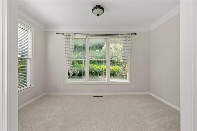 4440 Green Summers Dr, Cumming, GA 30028 - carpeted empty room featuring crown molding, healthy amount of natural light, and baseboards