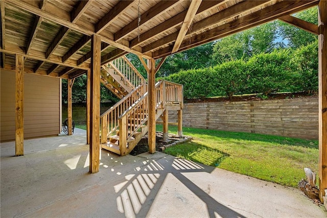 4440 Green Summers Dr, Cumming, GA 30028 - view of patio / terrace with stairs