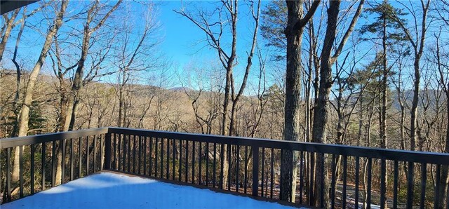 rear view of property with a deck