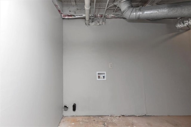 laundry area featuring hookup for a washing machine