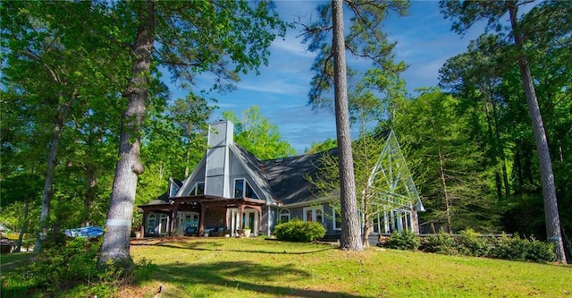 1345 Quail Hollow Dr, Hamilton, GA 31811 - exterior space featuring a lawn