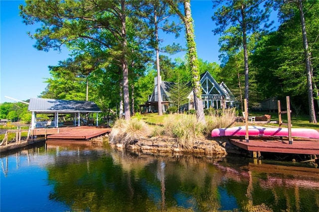 1345 Quail Hollow Dr, Hamilton, GA 31811 - dock area featuring a water view