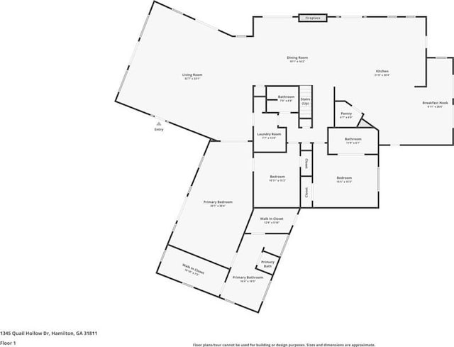 1345 Quail Hollow Dr, Hamilton, GA 31811 - plan