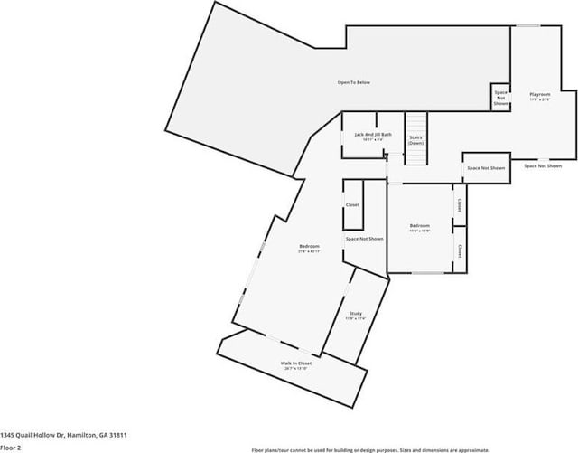 1345 Quail Hollow Dr, Hamilton, GA 31811 - plan