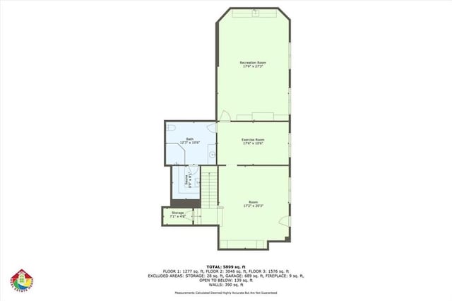51 Mountain Ridge Dr SE, Cartersville, GA 30120 - view of room layout