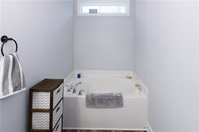 bathroom featuring a bathing tub