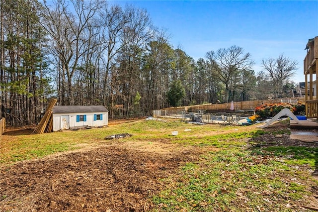 238 Brentwood Dr, Dallas, GA 30132 - view of yard featuring a storage unit