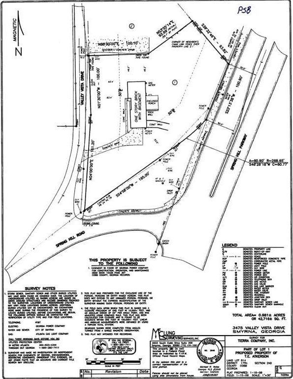 3475 Valley Vista Rd SE, Smyrna GA, 30080 land for sale