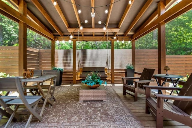 303 Clarice Ln, Sautee Nacoochee, GA 30571 - sunroom with outdoor dining area