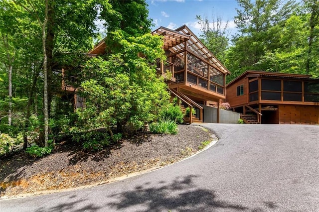 303 Clarice Ln, Sautee Nacoochee, GA 30571 - view of front of home with stairs and driveway