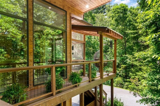 303 Clarice Ln, Sautee Nacoochee, GA 30571 - view of unfurnished sunroom