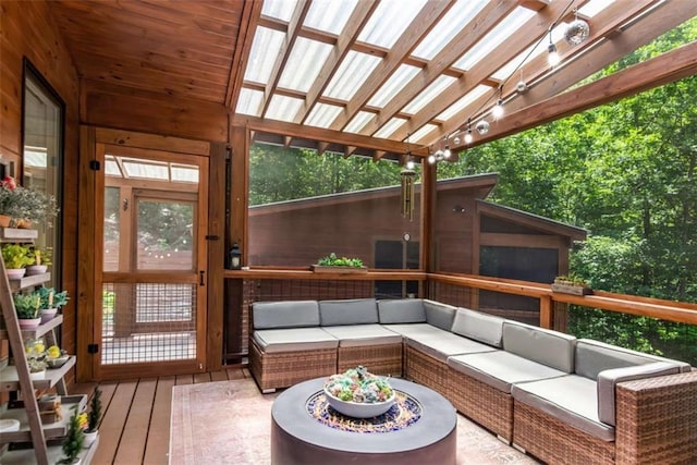 303 Clarice Ln, Sautee Nacoochee, GA 30571 - deck with an outdoor hangout area