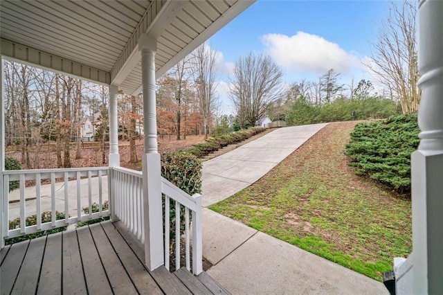 exterior space featuring a porch