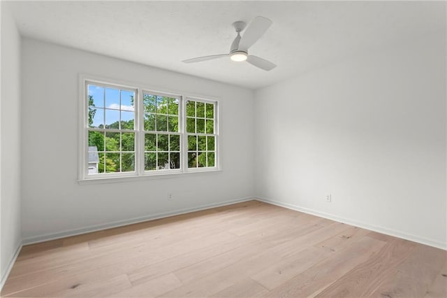 600 Delphinium Blvd NW, Acworth, GA 30102 - spare room with light wood-style floors, baseboards, and ceiling fan