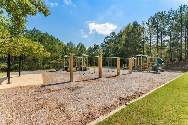 view of jungle gym