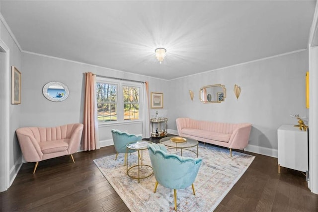 200 Mcguirts Bridge Rd, Covington, GA 30014 - living room featuring wood finished floors, baseboards, and ornamental molding
