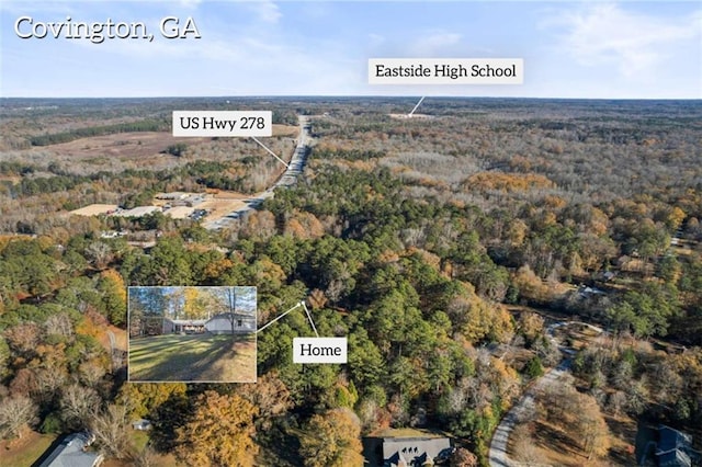 200 Mcguirts Bridge Rd, Covington, GA 30014 - view of property location with a forest