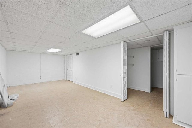 200 Mcguirts Bridge Rd, Covington, GA 30014 - finished basement featuring a paneled ceiling