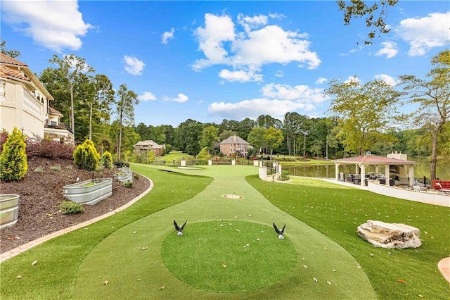 view of property's community featuring a gazebo