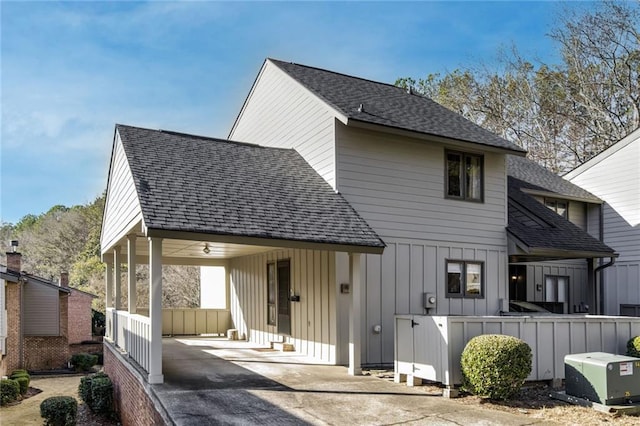 view of rear view of property