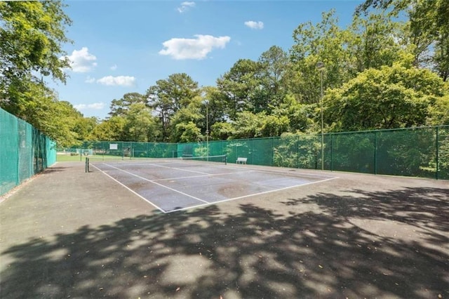 view of sport court