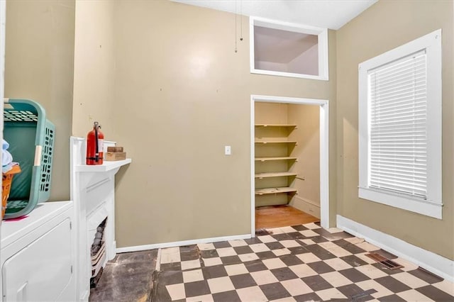 226 Noyes St, Cedartown, GA 30125 - washroom with tile patterned floors and washer / clothes dryer
