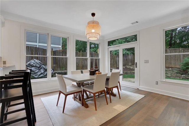 2255 Lenox Ridge Ct NE, Atlanta, GA 30319 - dining area featuring plenty of natural light, wood finished floors, and baseboards
