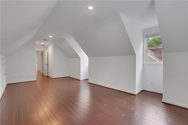 2255 Lenox Ridge Ct NE, Atlanta, GA 30319 - additional living space with lofted ceiling, baseboards, and wood finished floors