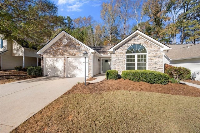 ranch-style house with a garage