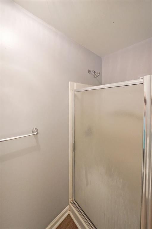 bathroom with walk in shower