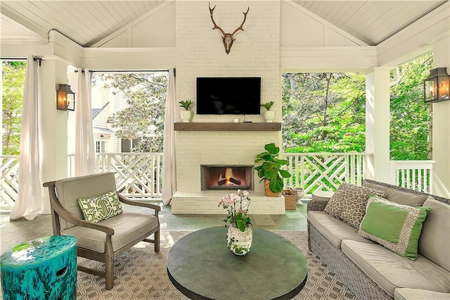 sunroom with a wealth of natural light