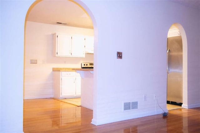 interior space featuring light hardwood / wood-style floors