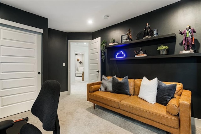 7985 Welch Ml, Ball Ground, GA 30107 - carpeted living area with baseboards and recessed lighting